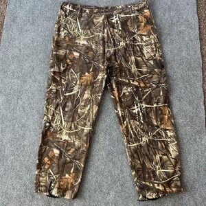 10X Pants Mens 46x32 Brown Advantage Max-4 HD Camo Cargo Fleece Hunting